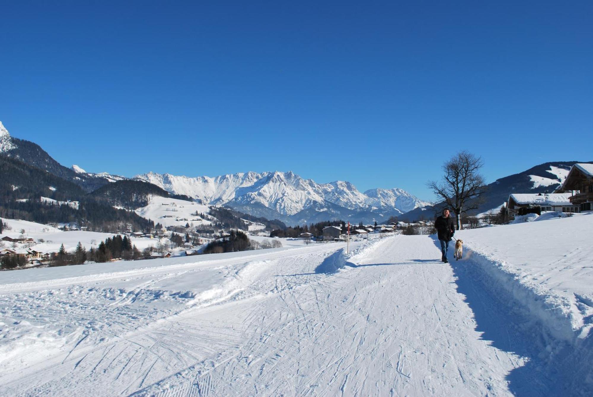 Appartement Haus Pichler Leogang Bagian luar foto